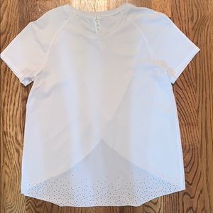 Lululemon White Open Back Tank